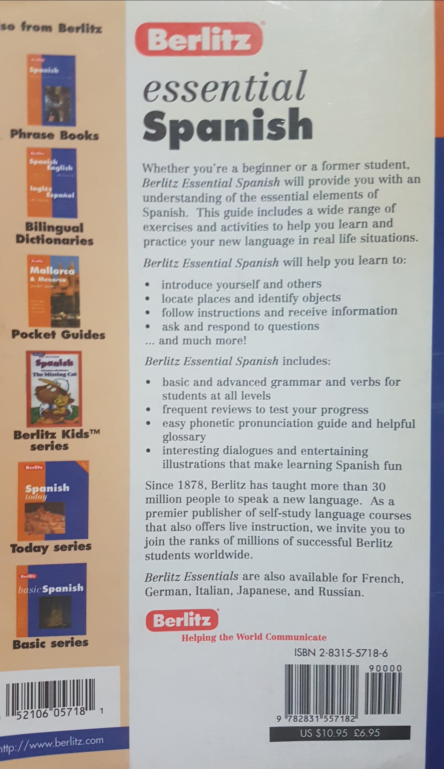 Berlitz Essentials: Spanish by Berlitz Publishing