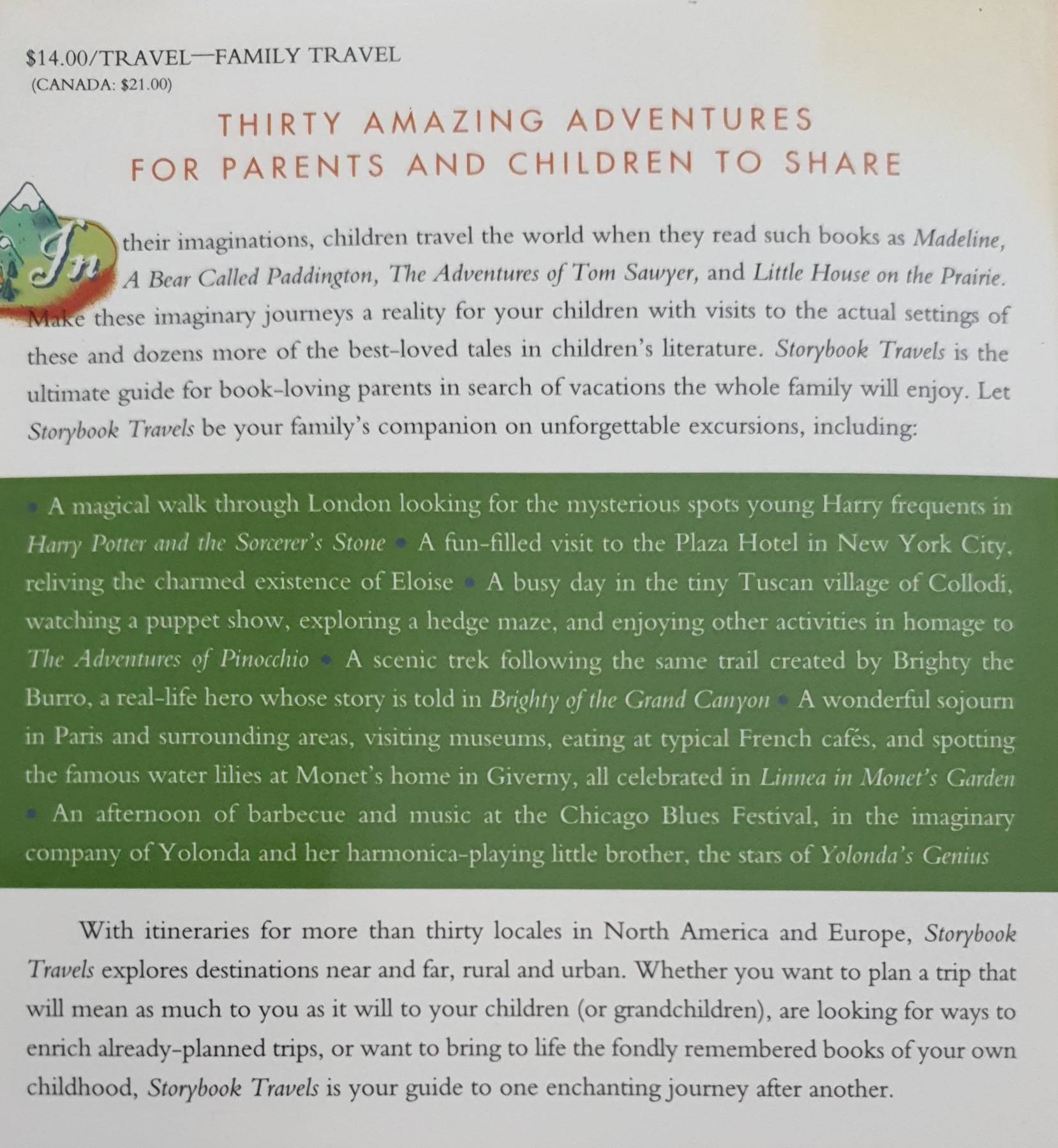 Storybook Travels: From Eloise's New York to Harry Potter's London, Visits to 30 of the Best-Loved Landmarks in Children's Literature