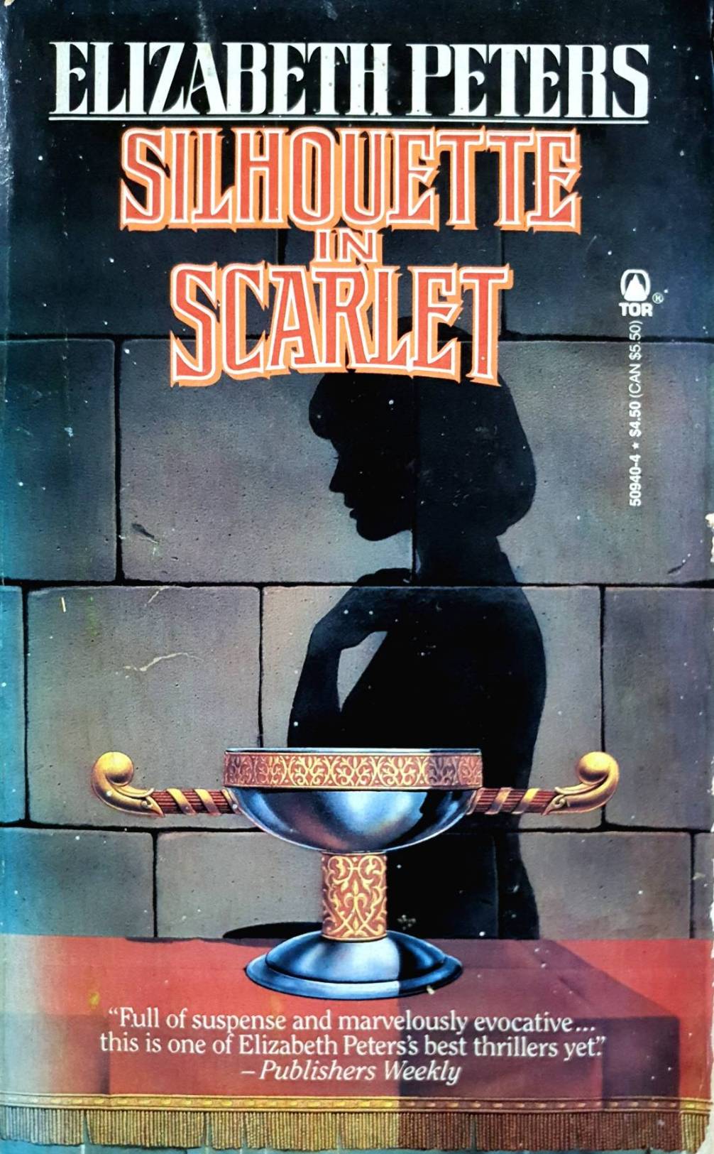 Silhouette in Scarlet by Elizabeth Peters. Author Information: