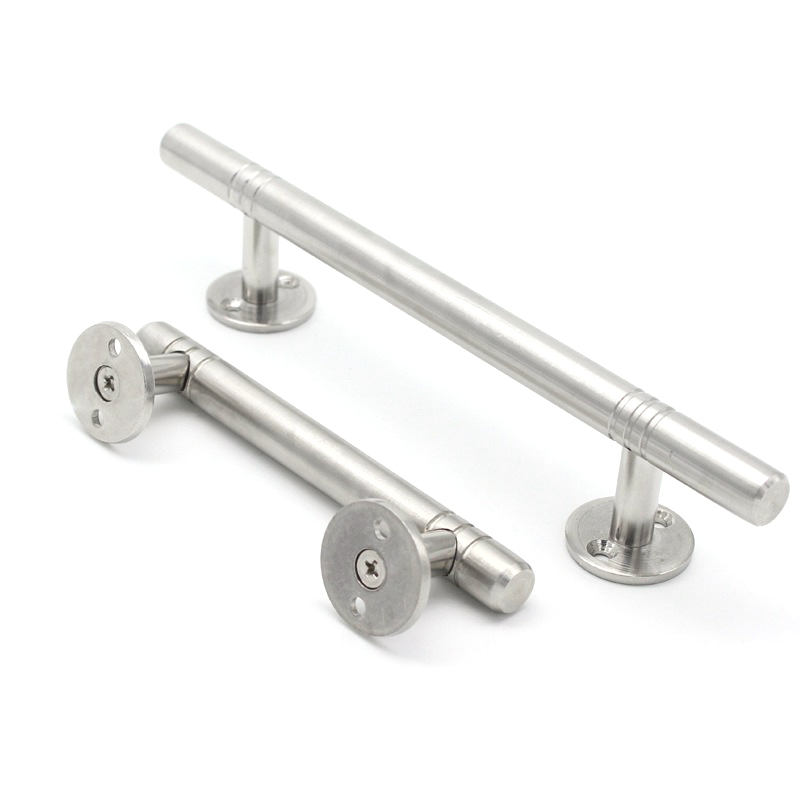 มือจับประตู/หน้าต่างสแตนเลสแท้ KingsMan แบบตันก้านตรง หนาทนทาน ไม่เป็นสนิม [ขายส่ง]