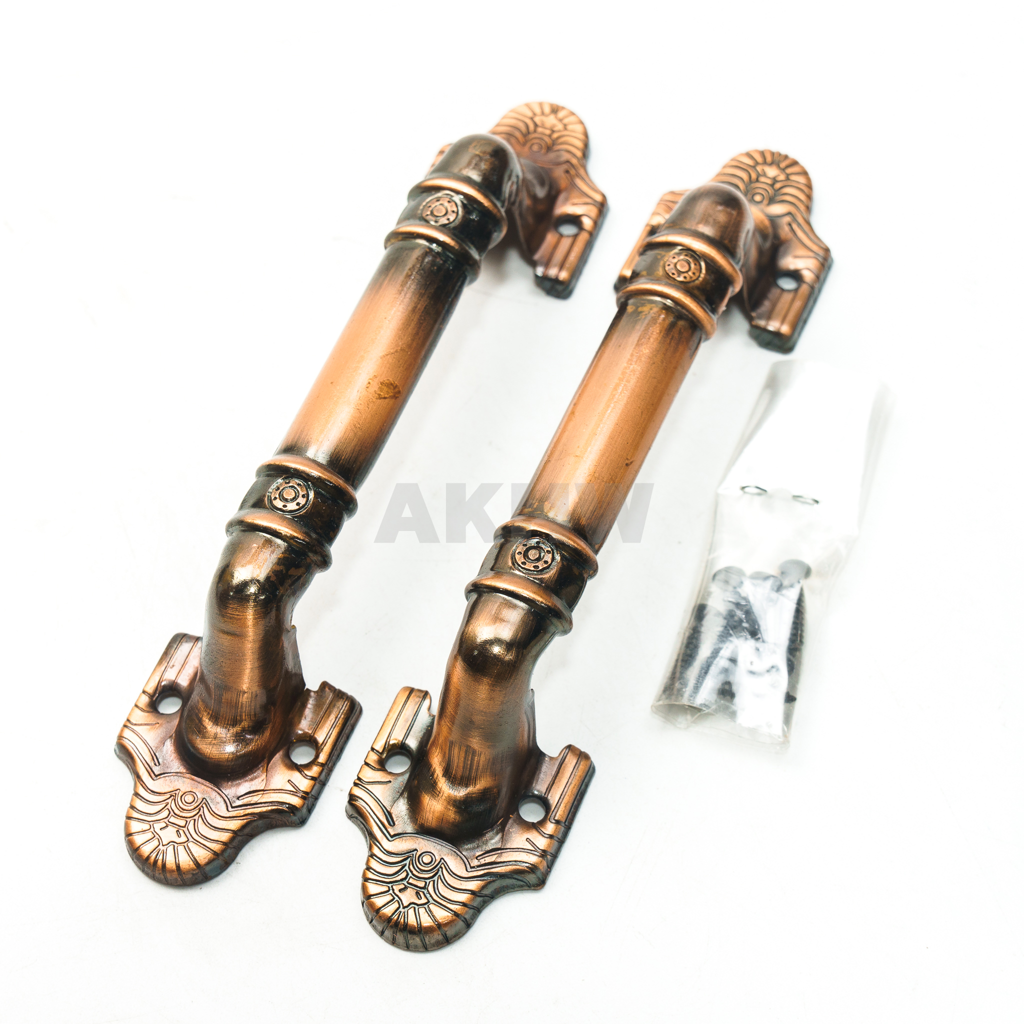 มือจับประตูหน้าต่าง BENLEY สีรมดำ มีลาย แพ็คละ2ชิ้น [ขายปลีกส่ง]