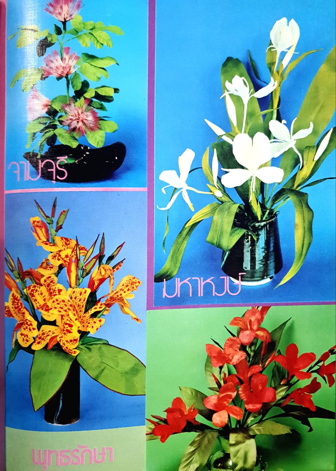 ตำราประดิษฐ์ดอกไม้ในวรรณคดี ผู้เขียน มาลัย สิริสุทธิ์ นงเยาว์ ศิริเกษม