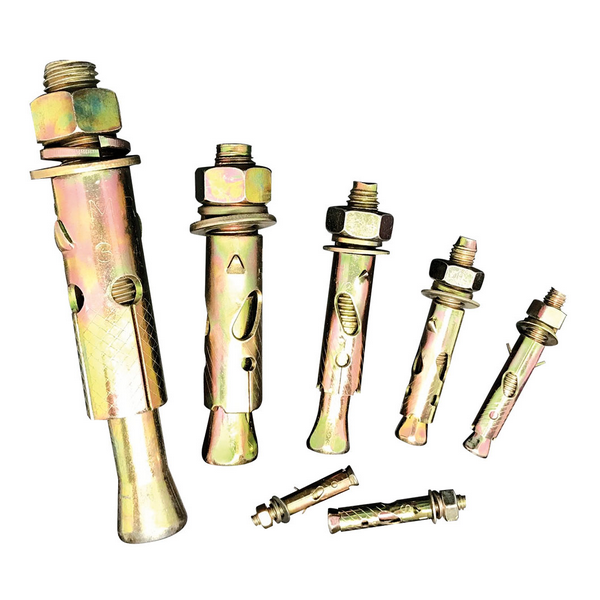 พุกเหล็กอย่างดี ชุบกันสนิม มีหลายขนาด 1.5หุน-6หุน [แบ่งขายเป็นตัว/ขายส่งยกกล่อง] ออกใบกำกับภาษีได้