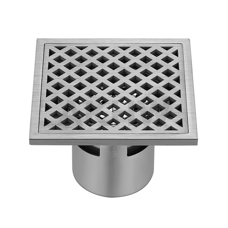 ตะแกรงน้ำทิ้ง ลายตาราง KingsMan ตะแกรงกันกลิ่น วัสดุสแตนเลสหนา SUS304 ไม่เป็นสนิม [ขายปลีก/ส่ง]