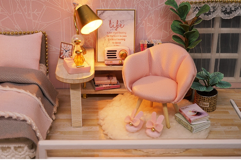 โมเดลจำลองบ้านจิ๋ว girlish dream สไตล์สาวหวานสำหรับนักประดิษฐ์และนักสะสมโมเดลโดยเฉพาะ