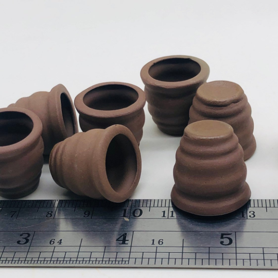 10 pieces Miniature pots (Chocolate Color)