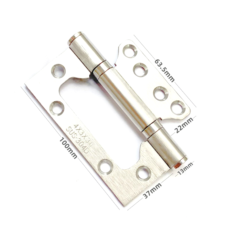 บานพับประตูปีกผีเสื้อ 4 นิ้ว KingsMan วัสดุสแตนเลสแท้ SUS304 ความหนา3.0mm แข็งแรง ทนทาน ไม่เป็นสนิม [ปลีก1ชิ้น/แพ็ค3ชิ้น]