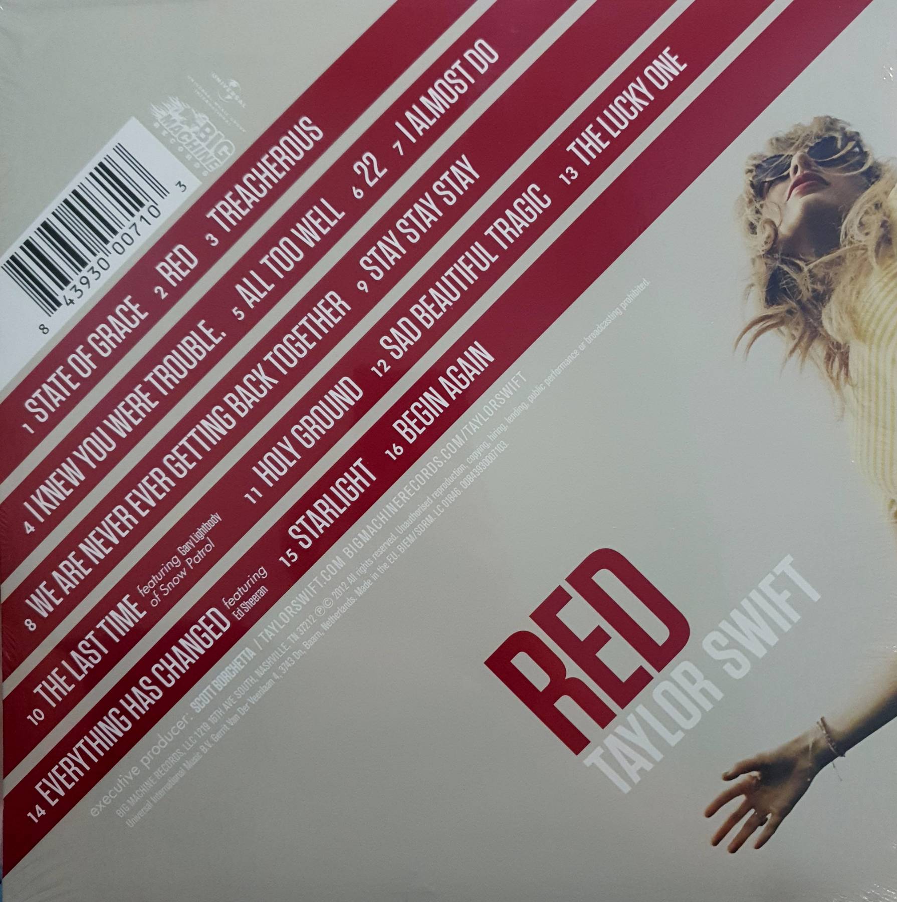 แผ่นเสียง ไวนิล LP Vinyl Taylor Swift Red ใหม่ ซีล