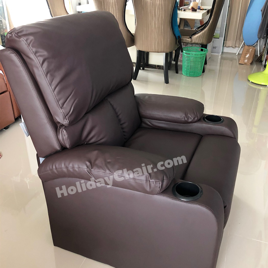 เก้าอี้พักผ่อน มีที่วางแก้ว เก้าอี้โซฟา โซฟาเดี่ยว เก้าอี้เอนหลัง โซฟาหนัง เก้าอี้ปรับระดับ เก้าอี้โซฟา เก้าอี้นวม เก้าอี้ปรับนอน โซฟาปรับนอน HC-053