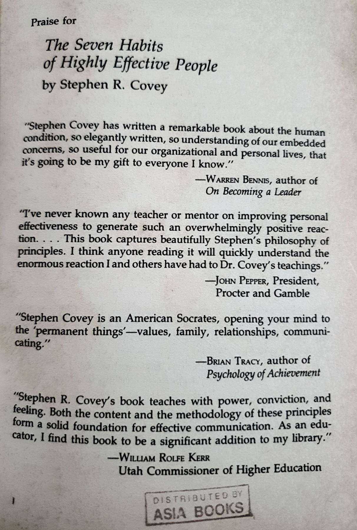 The 7 HABIT HABITS HIGHLY EFFECTIVE PEOPLE Powerful Lessons in Personal Change : STEPHEN R. COVEY