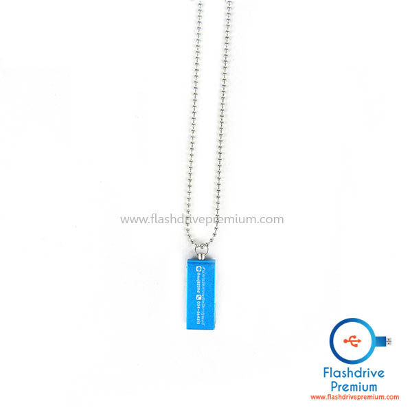 แฟลชไดร์ฟมินิ พร้อมสร้อย (Mini Metal USB Flash Drive)