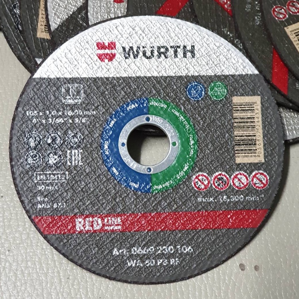 ใบตัดบาง 4 (WURTH) 100x1x16