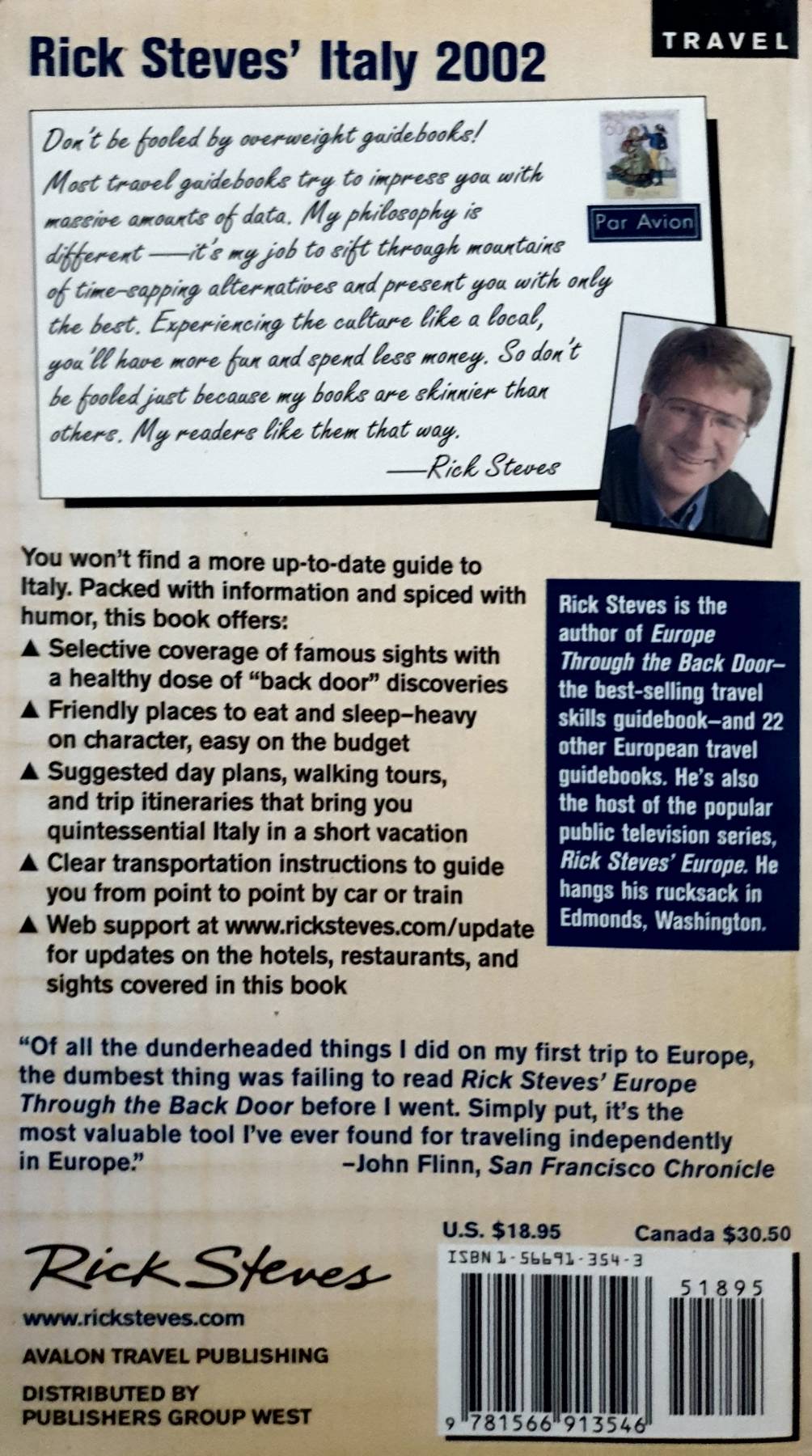Rick Steves' Italy 2002