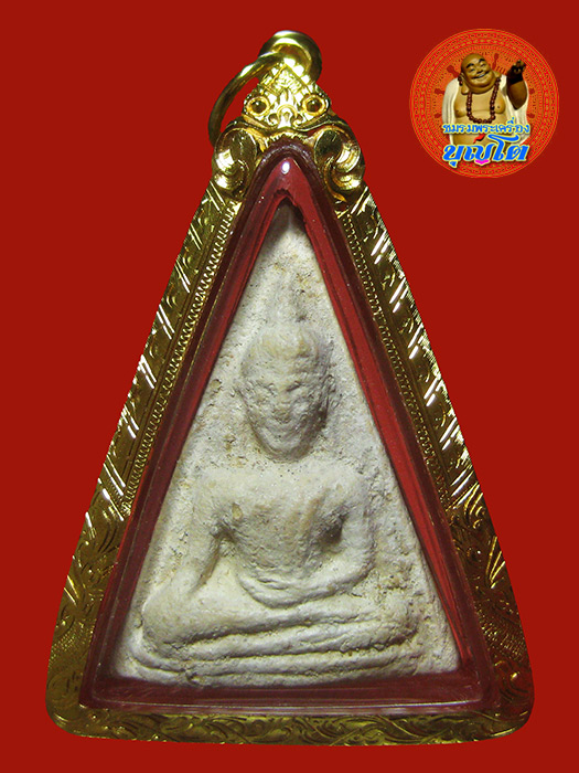 (7) พระนางพญา ลงกรุ ลป.ทิม ปี 2517 เลี่ยมทองพร้อมบูชา