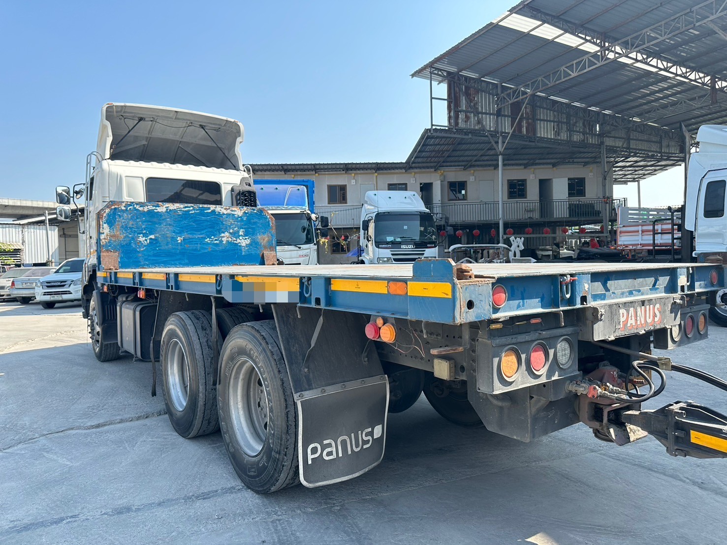 10ล้อพื้นเรียบ6.1ม.2เพลา344แรง มีลำโพงFM1A HINO344Hp ปี2562 ยาว6.1ม. 1.75ล.4284