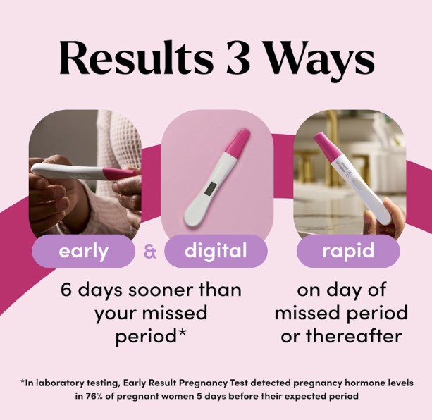 ที่ตรวจครรภ์ First Response Test & Reassure แบบแม่นยำ 3 ชิ้น ผลตรวจเร็วแถบชัด ตรวจได้ก่อนกำหนด 6 วัน