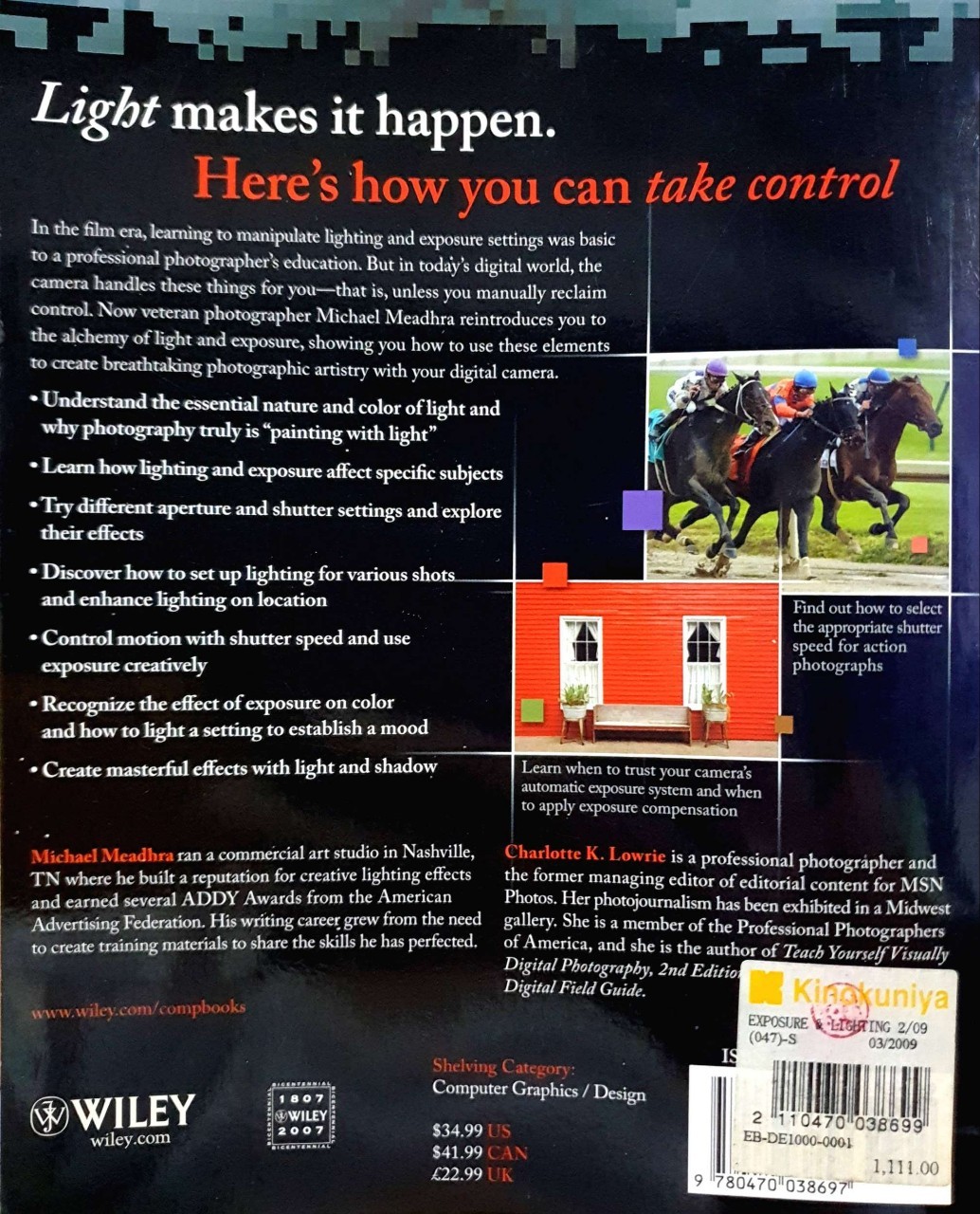 EXPOSURE AND LIGHTNING FOR DIGITAL PHOTOGRAPHERS ONLY : Michael Meadhra,Chalotte K.Lowrie