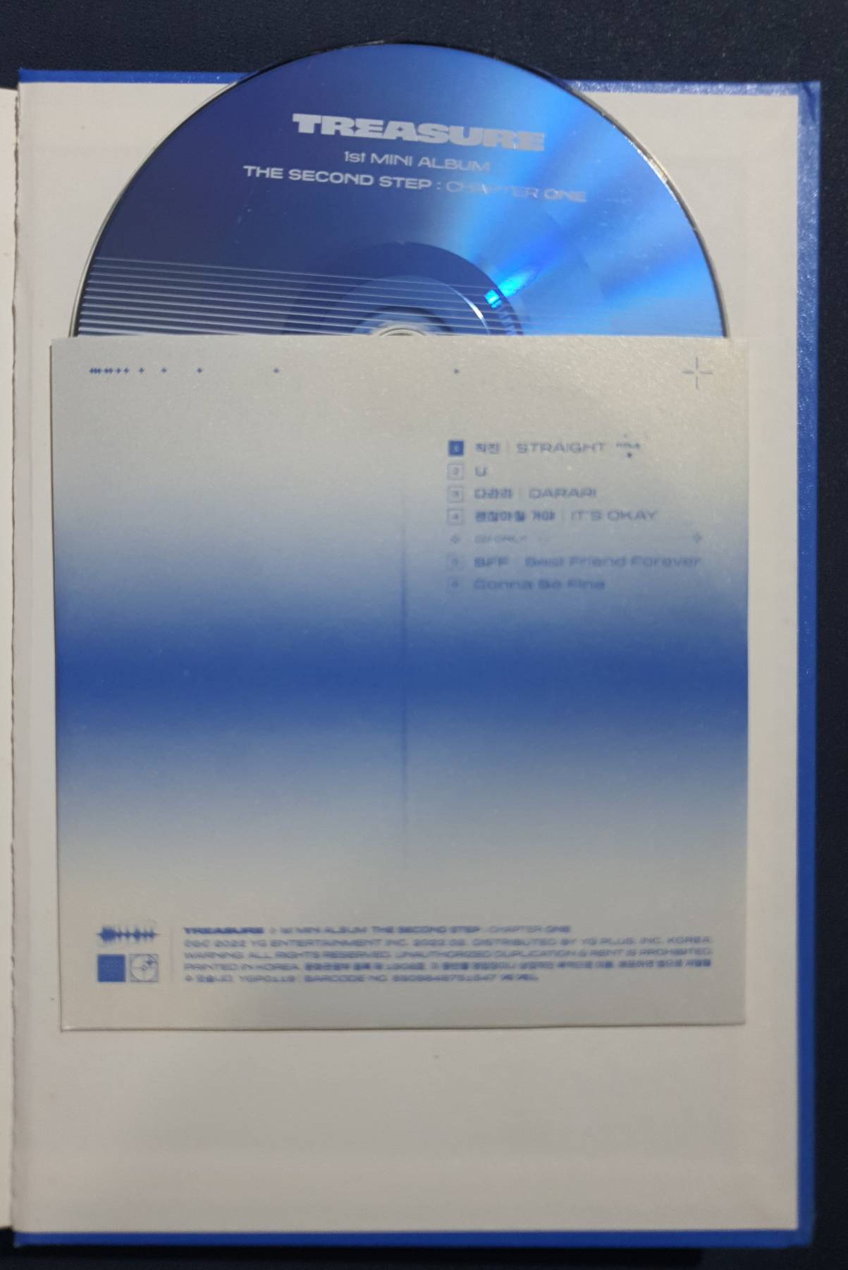 TREASURE The Second Step: Chapter 1 1st Mini (Blue Ver.)