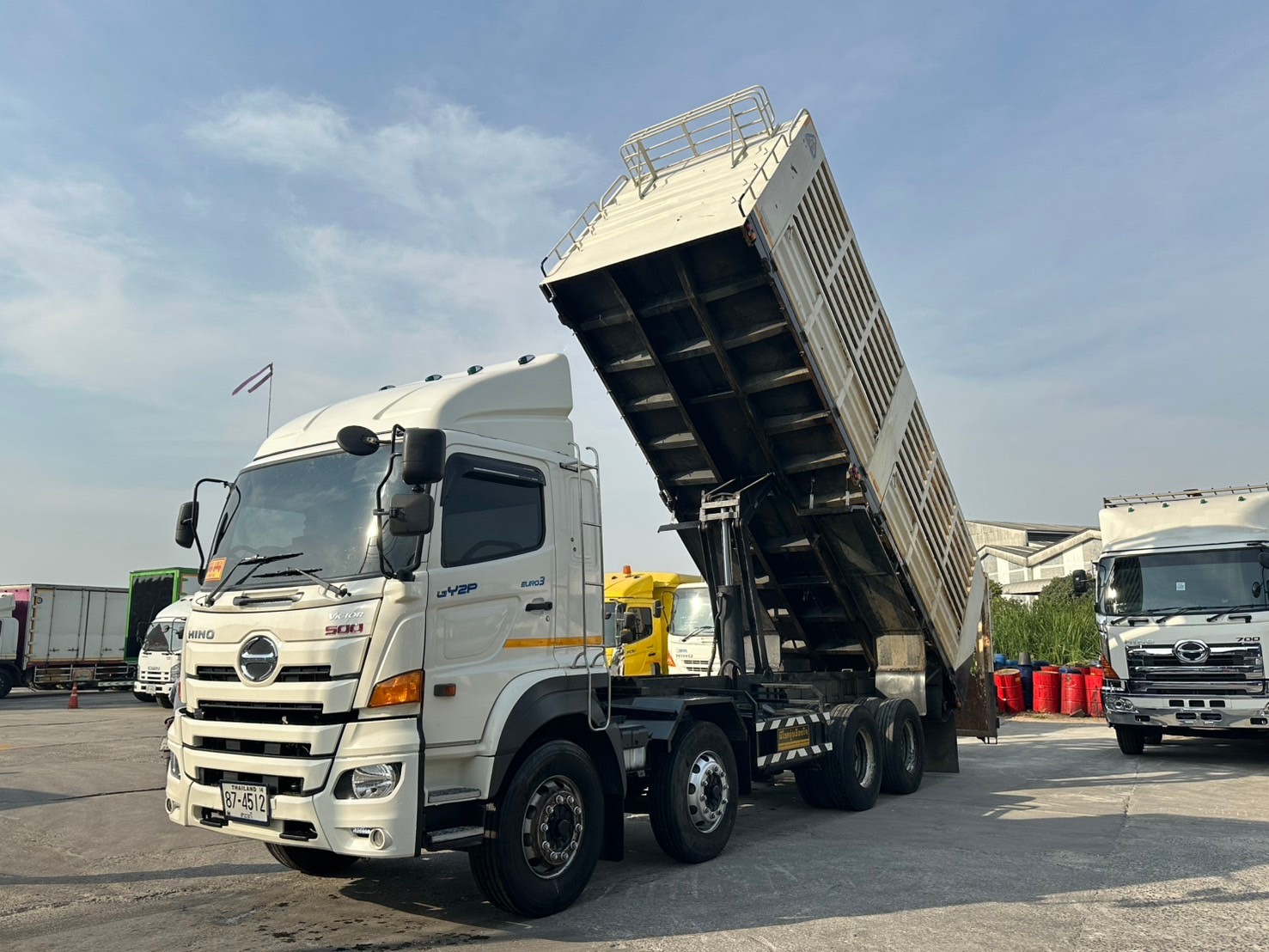 12ล้อคอกดั้ม7.2มปี65มี2เพลาHINO500GY2P380แรงไมล์น้อย ย.7.2ก.2.4ส.2.2ม.มี12เกียร์ตามสภาพ2,280,000Pro2,250,000บ.SC0721