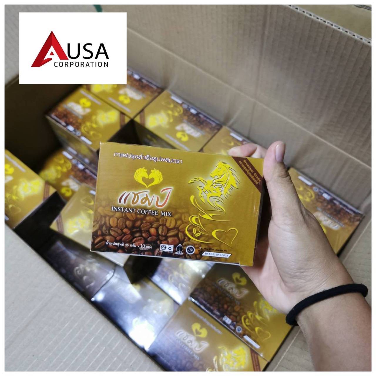 Champ coffee กาแฟแชมป์ Instant Coffee Mix Black Galingale Extract 进口胜利咖啡