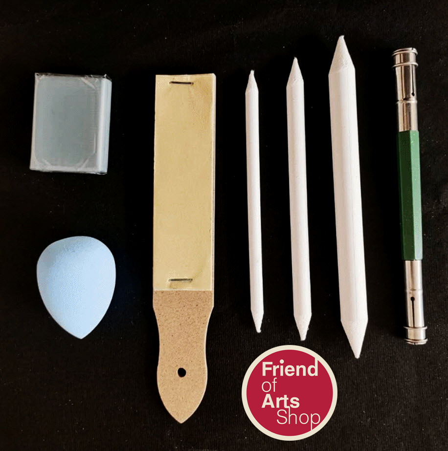 ชุดสุดคุ้มอุปกรณ์เกลี่ยสี เกลี่ยดินสอ 1ชุด7ชิ้น