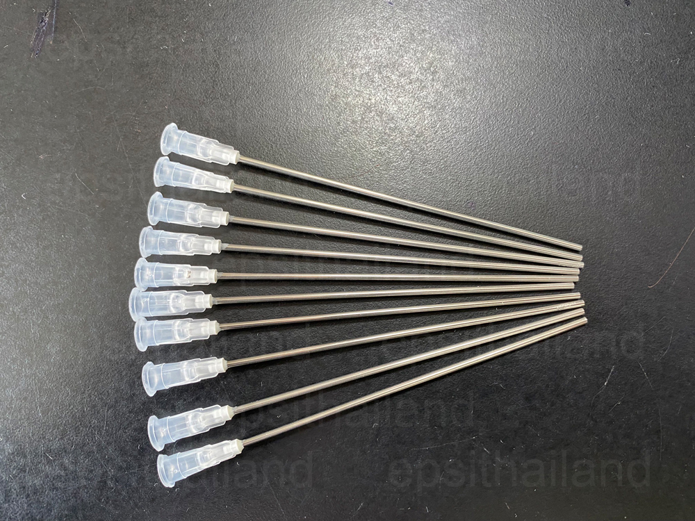 08ACC-ND10 ข็มดูดหมึก เบอร์18 เส้นผ่าศูนย์กลาง1.8 มิลลิเมตร/millimeter แบบหัวทู้ หรือหัวตัดไม่มีคม ขนาด10 ซม./cmขนาด4 แบบ 10 ชิ้น 400 กรัม