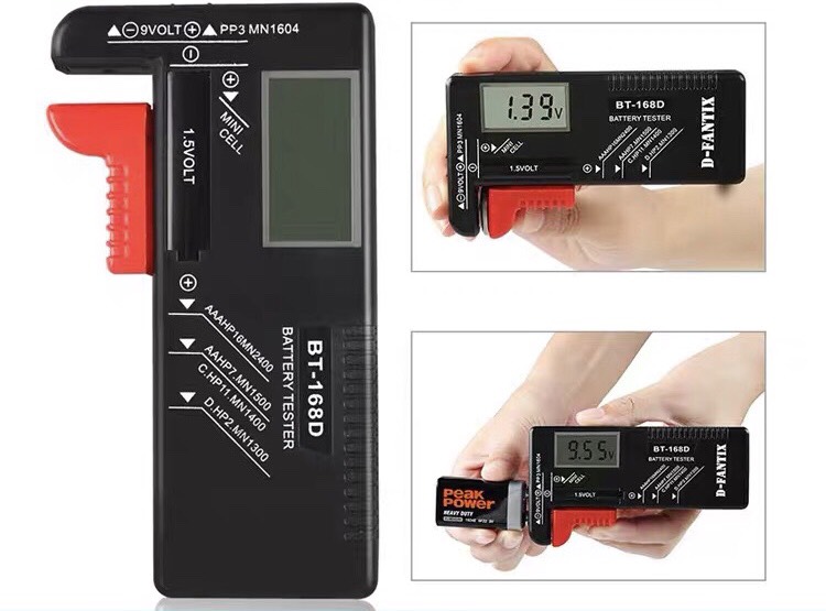 Battery Tester BT-168D (มาตรวัดจอ LCD) เครื่องวัดทดสอบแบตเตอรี่