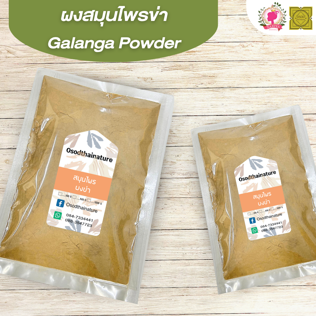 ผงข่า (Galanga Powder) ขนาด 500 1000 กรัม ข่า บดละเอียด สมุนไพร แท้100% FG-HBP-021