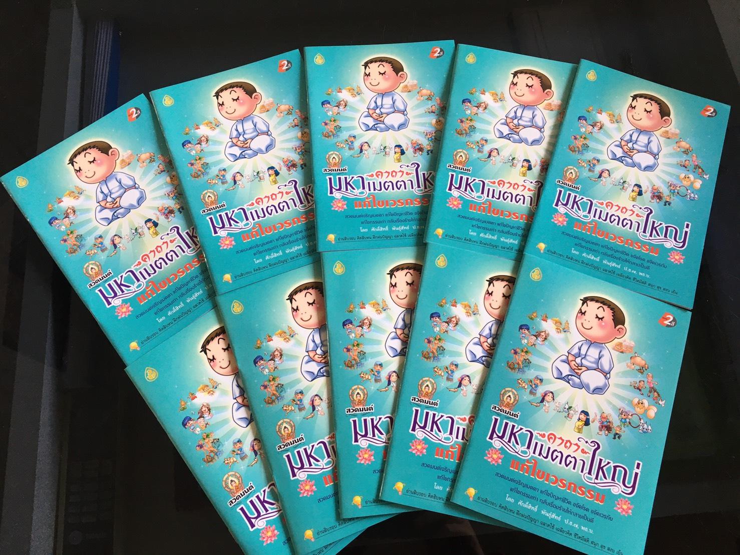 หนังสือสวดมนต์ คาถามหาเมตตาใหญ่แก้ไขเวรกรรม ( แพ็ค 10 เล่ม ) หนังสือธรรมะ บจ.สำนักพิมพ์เลี่ยงเชียง เพียรเพื่อพุทธศาสน์