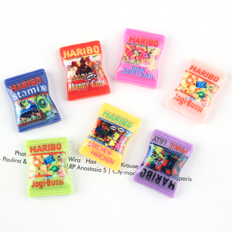 ขนมจิ๋วHARIBoสำหรับตกแต่งบ้านตุ๊กตาและงานของจิ๋วสะสมแบบเซต