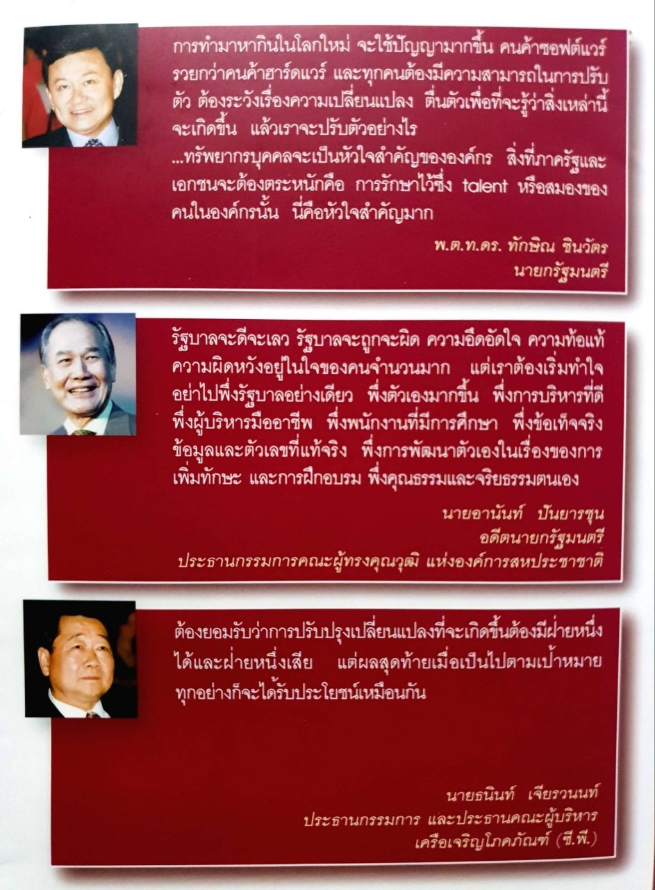 วิสัยทัศน์ผู้นำ CEO VISION พ.ต.ท.ดร. ทักษิณ ชินวัตร อานันท์ ปันยารชุน ธนินท์ เจียรวนนท์ : พิจารณ์ ธนาไพบูลย์, เรียบเรียง