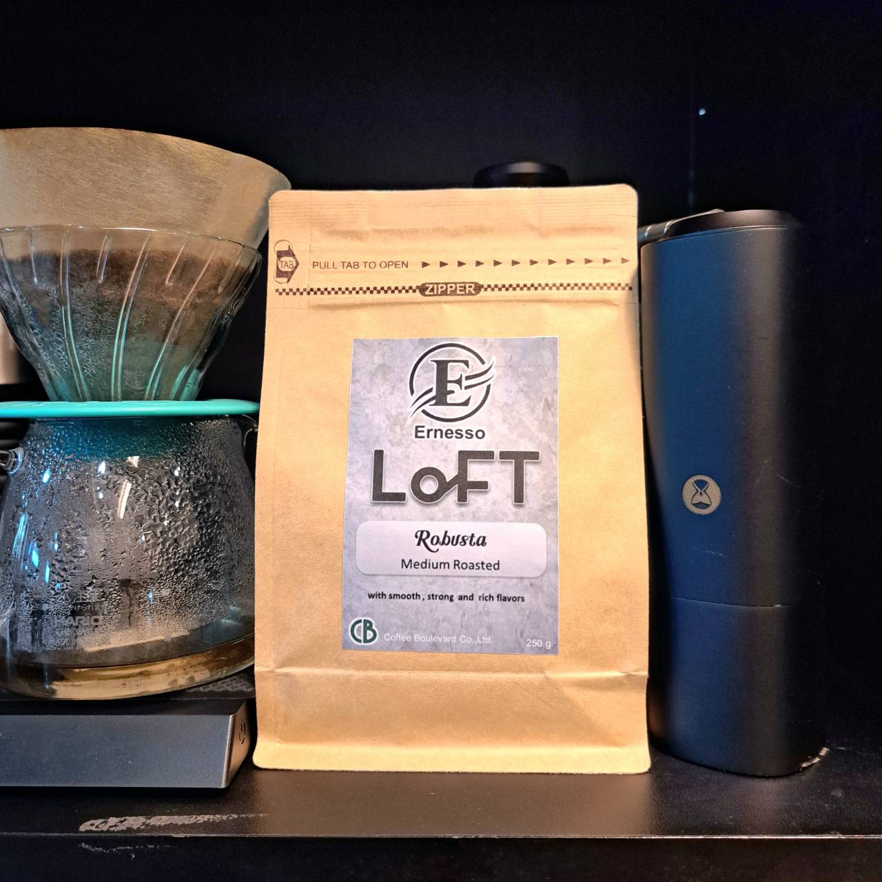 เมล็ดกาแฟคั่ว Ernesso Loft 250 g.
