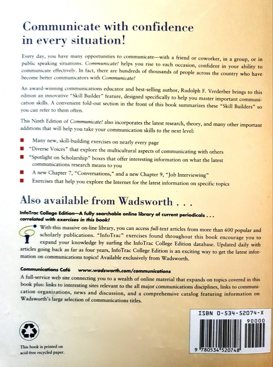 Communicate ! : Rudolph F. Verdeber