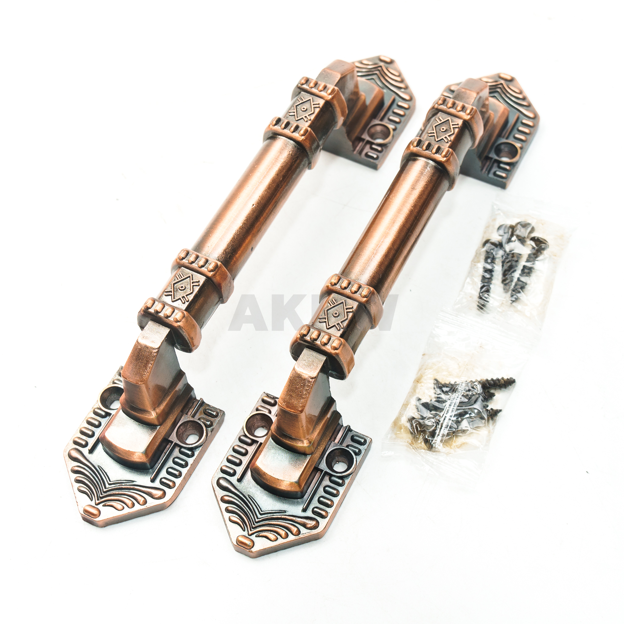 มือจับประตูหน้าต่าง BENLEY สีรมดำ มีลาย แพ็คละ2ชิ้น [ขายปลีกส่ง]