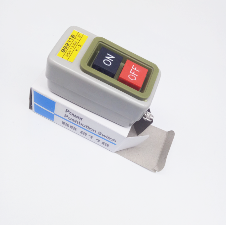 สวิทช์กดจม ON-OFF (กล่องเหล็ก) 220V-380V 3P ใช้กับเครื่องจักร มอเตอร์ [ขายส่ง]