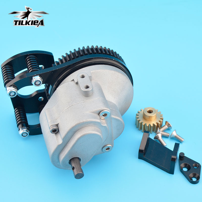 Metal Transmission Case R3 with Motor Gear And Mount Holder For 1/10 RC Crawler AXIAL SCX10 AX10 D9