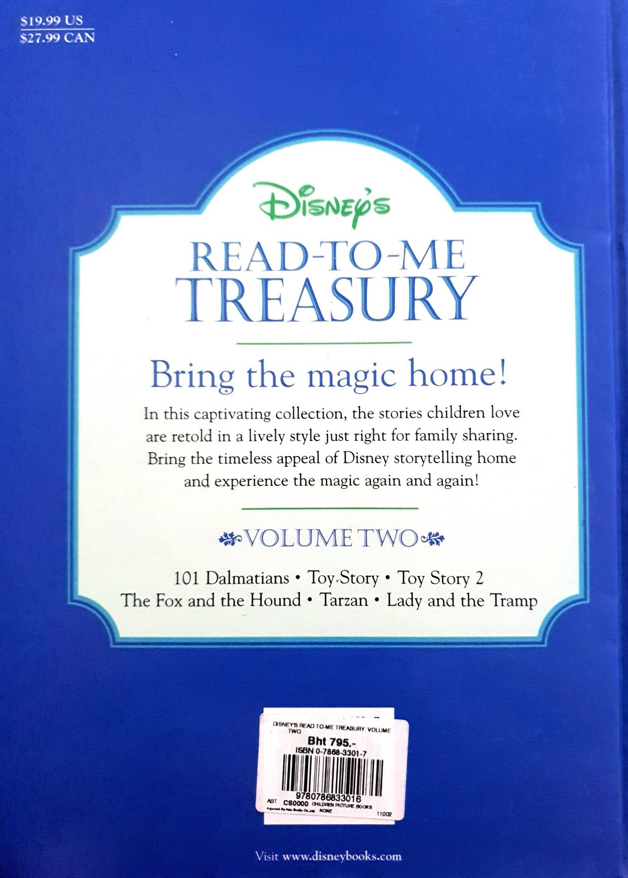 Disney's Read to Me Treasury, Vol. 2 , Disney, Hardcover