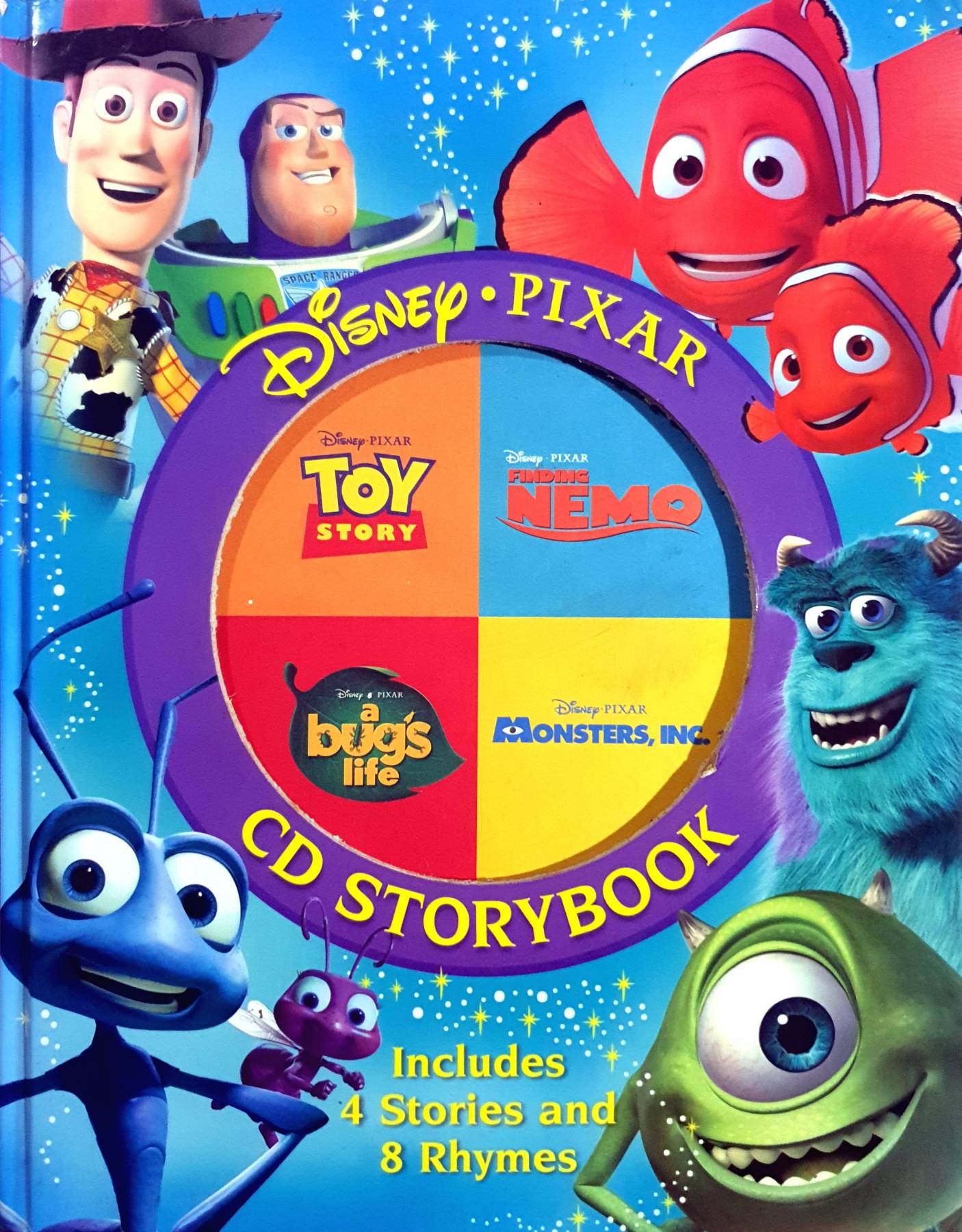 Disney Pixar Storybook : Finding Nemo: Monsters, Inc.: A Bug's Life: Toy Story by Hinker Books (Hardcover) Without CD
