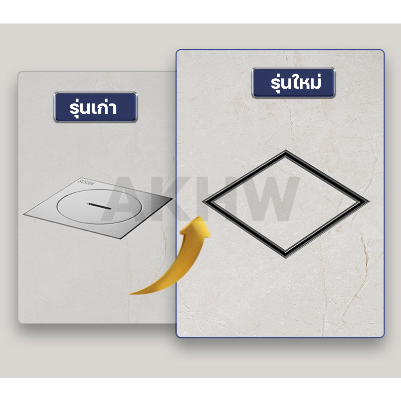 ฝาดูดส้วม/คลีนเอาท์ แบบเหลี่ยมมีฝาปิด KingsMan สแตนเลสทั้งชิ้น SUS304 แบบหนา แข็งแรง ไม่เป็นสนิม [ขายปลีก/ส่ง]