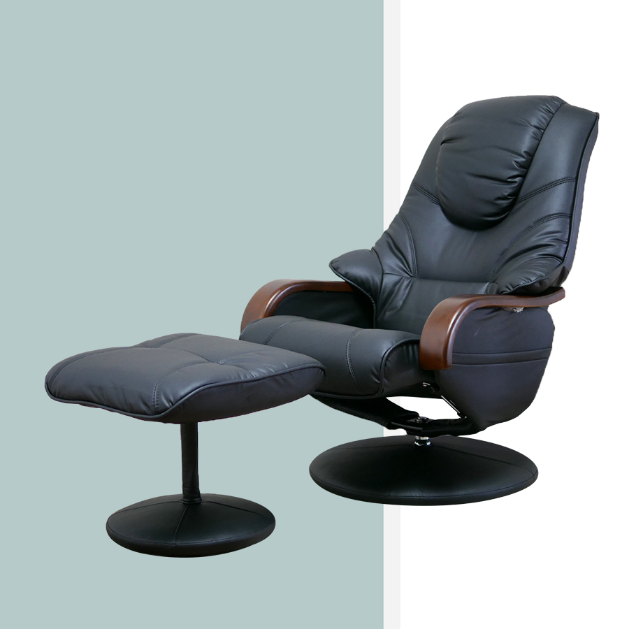 เก้าอี้พักผ่อน โซฟาปรับนอน เก้าอี้ปรับนอน หมุนได้รอบตัว 360 องศา เก้าอี้ปรับเอนนอน เก้าอี้เอนหลัง เก้าอี้เอนนอน เก้าอี้เอนหลัง แถมที่พักเท้า HC-018 (สั่งผลิต 7วัน)