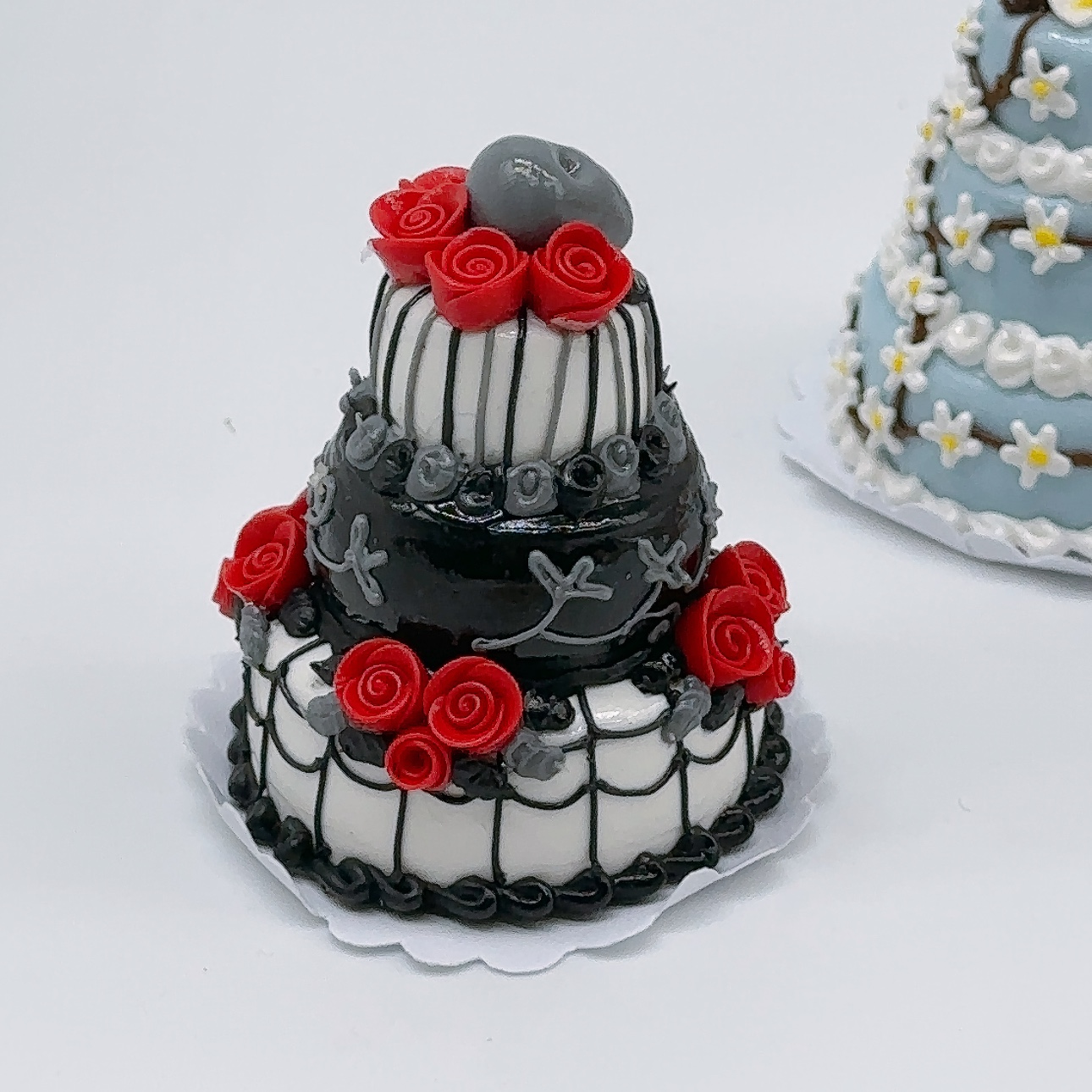 5 ชิ้น/ชุด เค้ก 3 ชั้น งานดินปั้น