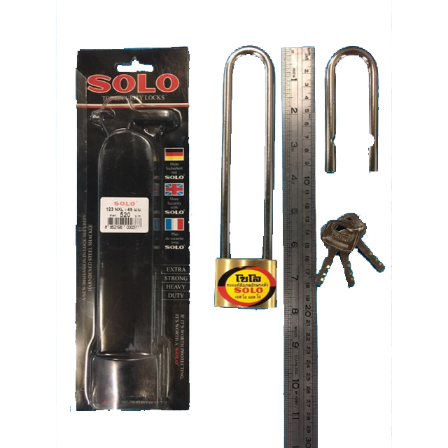 กุญแจล๊อคจักรยาน/50มม./Solo/123BXL