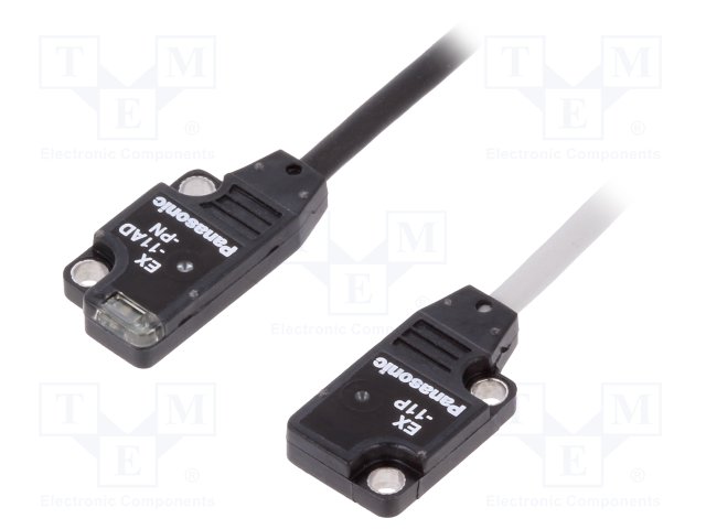 EX-11AD+EX-11P=EX-11A Photoelectric Sensor Panasonic/SUNX รุ่น EX-11AD + EX-11P, ระยะ 15 cm.(NPN,Light-on)(รับส่งด้านข้าง)