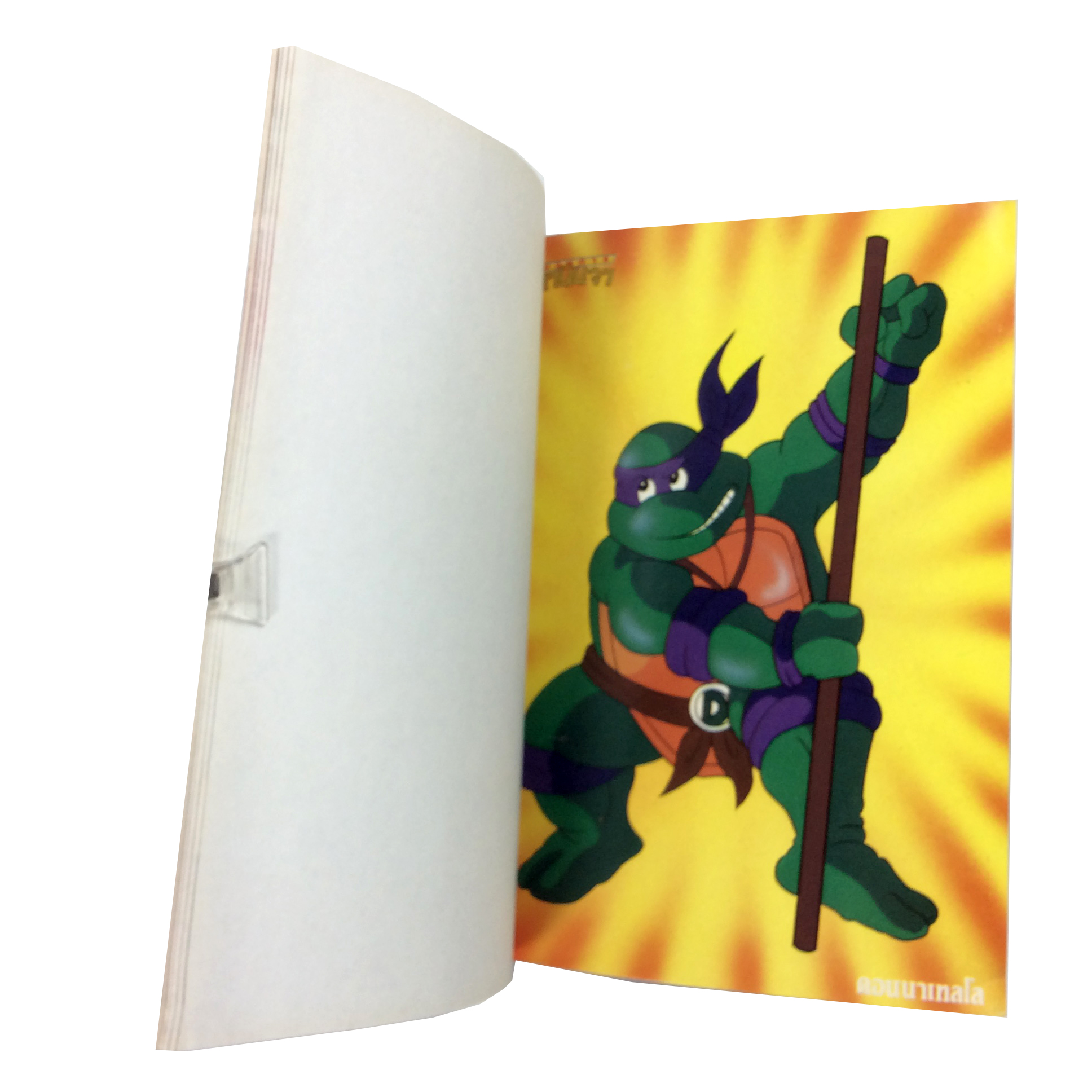 สมุดภาพสี ขบวนเต่านินจา การ์ตูนเก่า การ์ตูนสะสม การ์ตูนหายาก หนังสือ หนังสือหายาก หนังสือสะสม