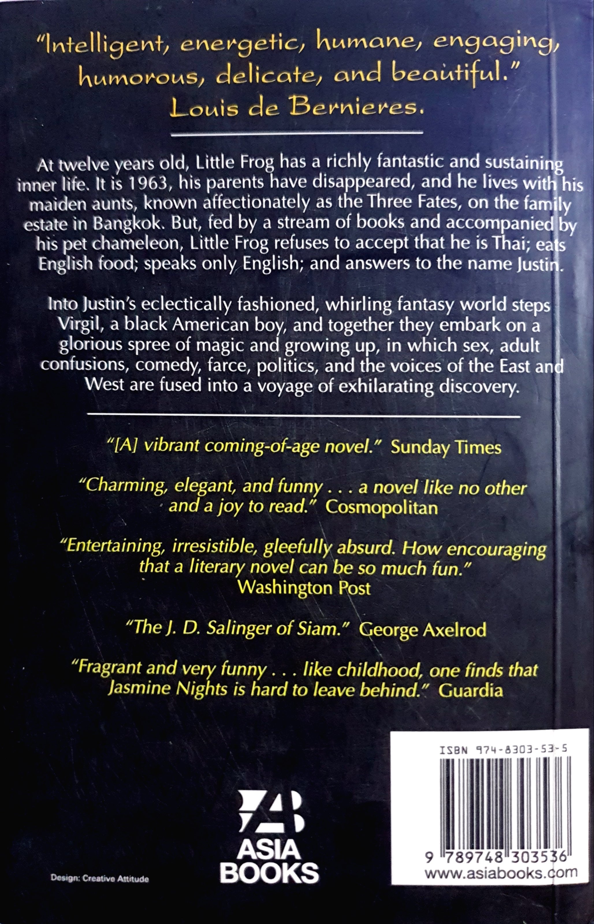 Jasmine NIGHTS : S. P. SOMTOW The J.D. Salinger of Siam