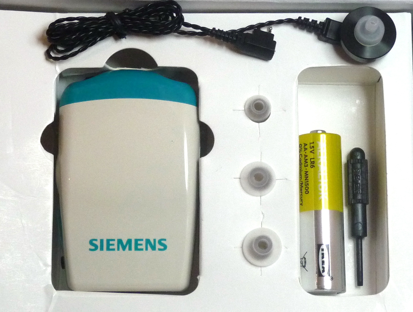 เครื่องช่วยฟัง Siemens Amiga 176 AO หูตึงเล็กน้อย > ปานกลาง > มาก