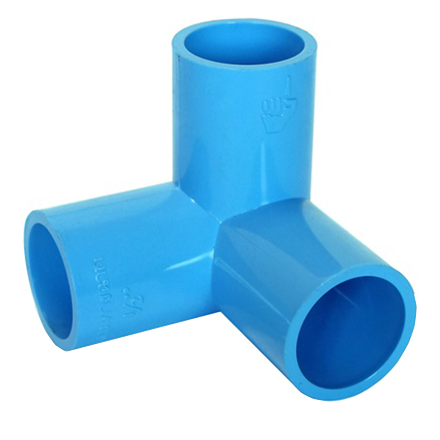 สามทางตั้งฉากPVC ขนาด 1/2" ตรามือ รุ่น 54001 **ของแท้ คุณภาพดี**