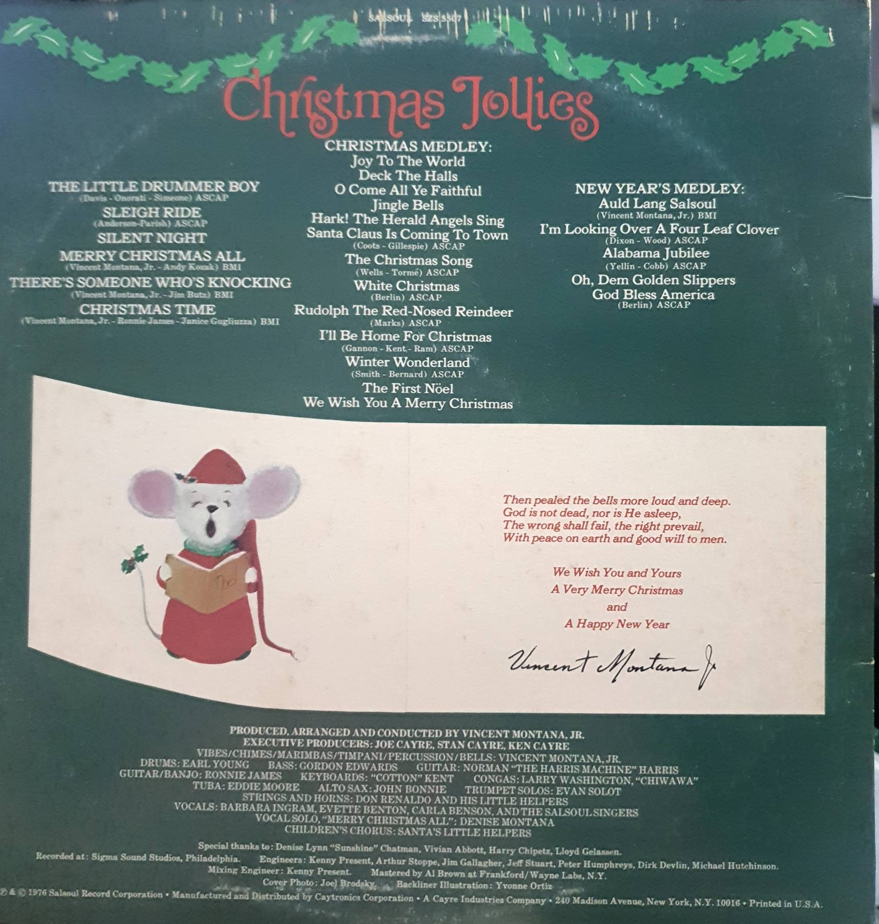 LP, Vinyl, The Salsoul Orchestra Christmas Jollies