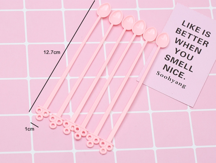 ช้อนตัก,ช้อนคนพลาสติกหลากสีสำหรับงานประดิษฐ์ดินปั้นจิ๋วจากดินไทย ดินเกาหลี ดินญี่ปุ่น