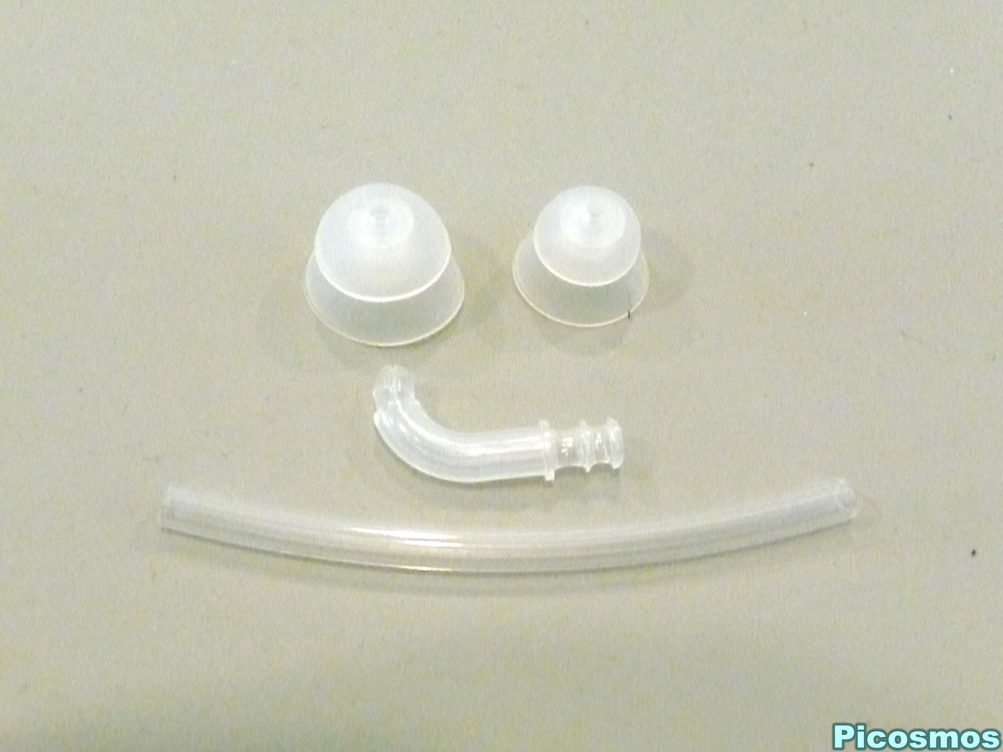 ท่อนำเสียงพร้อมจุดยางซิลิโคนแบบ 2 ชั้น สำหรับเครื่องช่วยฟัง Tube+Eartip Double Dome